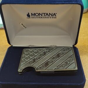 Dawn's Early Light Gunmetal Credit Card and Cash Case